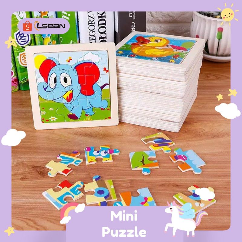 Mainan Edukasi PUZZLE KAYU / JIGZAW PUZZLE 9 KEPING