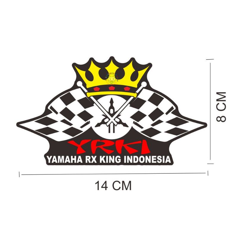 sticker yrki club rk king indonesia print cutting