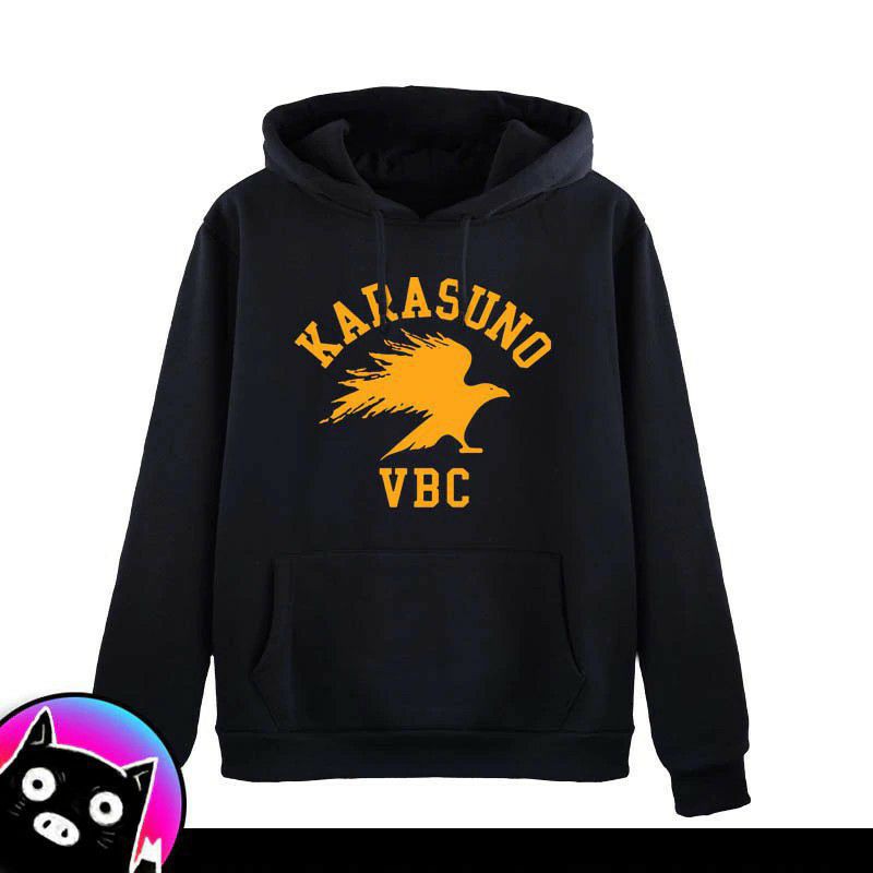 Jaket Hoodie Anime Haikyuu Karasuno VBC