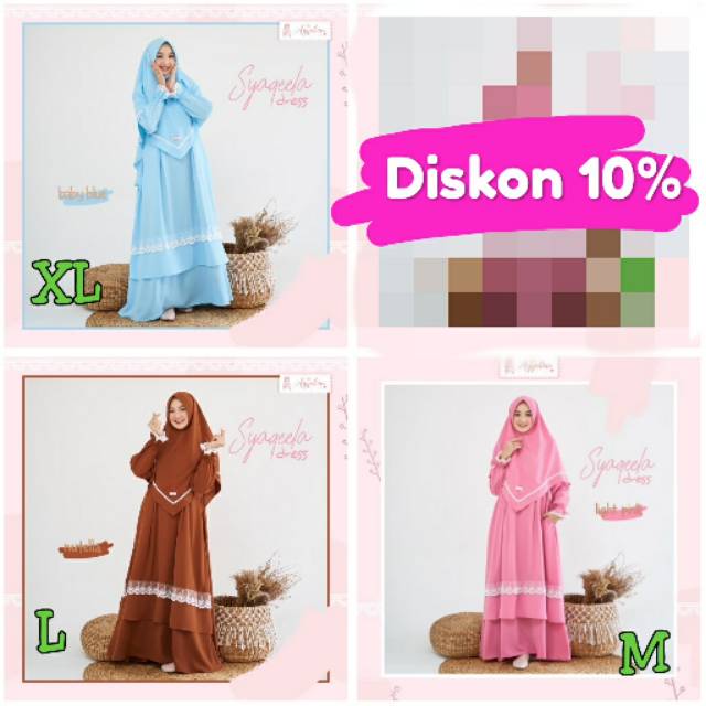 GAMIS SYARI // AYYABINA // SYAQEELA DRESS