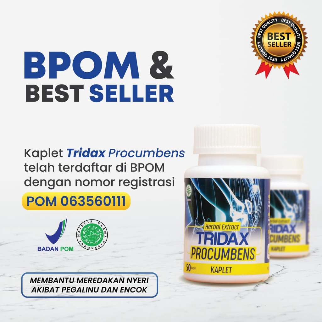 TRIDAX PROCUMBENS KAPLET - Obat Herbal Nyeri Sendi dan Asam Urat Terbaik