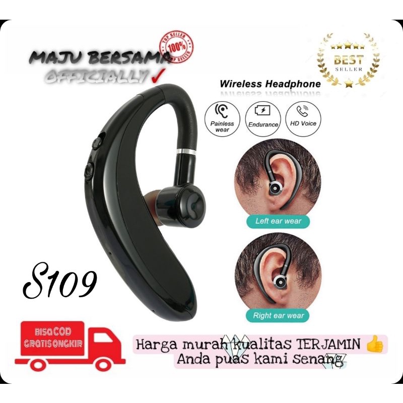 [MB] Earphone / Headset Bluetooth S 109 Headset Wireless Business S109 Bluetooth M3