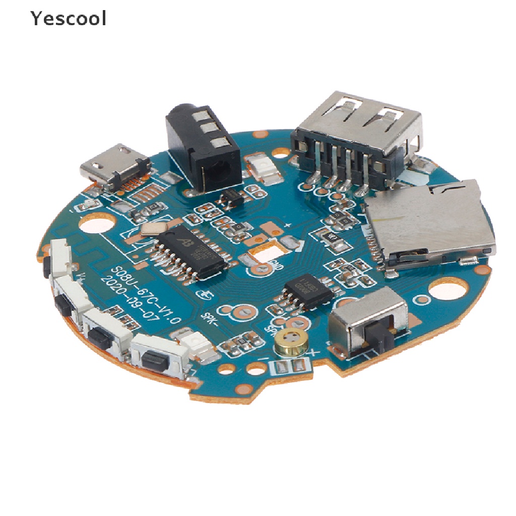 Yescool Papan Decoder Amplifier Audio MP3 Bluetooth Multifungsi 3.7-5V