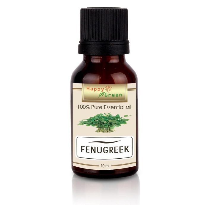 HAPPY GREEN FENUGREEK ESSENTIAL OIL (10 ML) - MINYAK FENUGREEK MURNI
