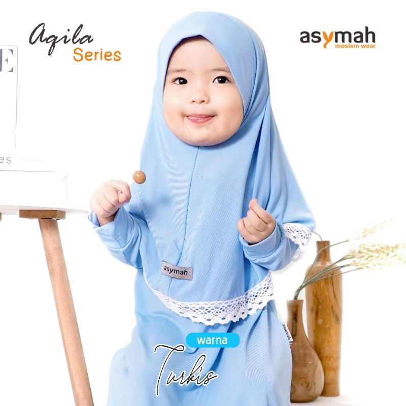 ASYMAH Gamis Balita AQILA Renda NEW BORN Bayi Usia NB - 3 Th