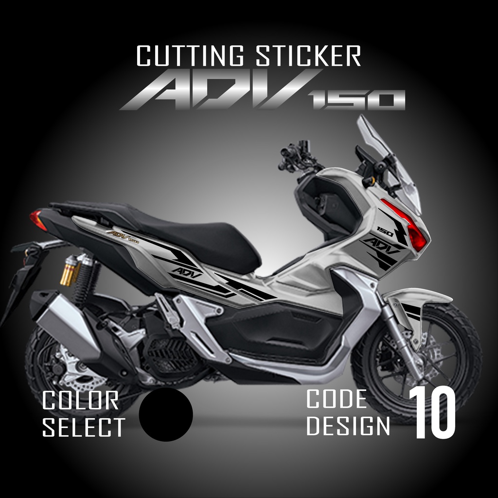 Striping ADV 150 - Cutting Sticker Stiker Lis Timbul Variasi Motor Honda ADV150 Warna Gold Emas Holo