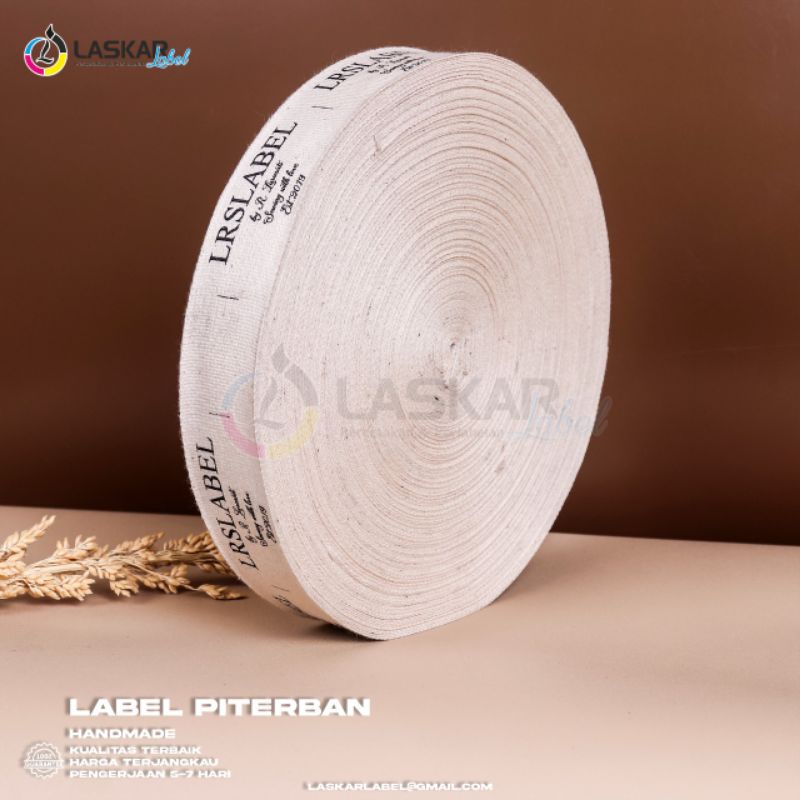 label piterban lokal/ label hijab / label katun / label masker / label lainnya
