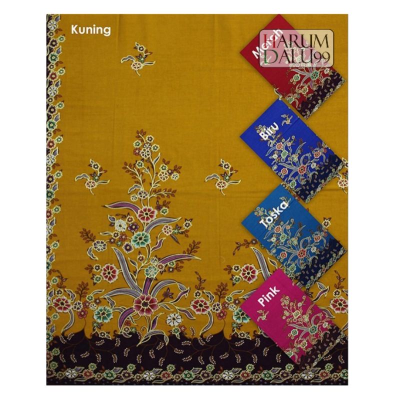 Kain Jarik Batik Prada Istana Presiden Warna Emas