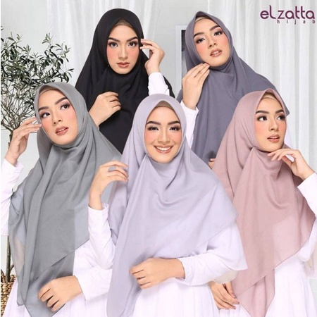 JILBAB SEGIEMPAT ELZATTA HIJAB SEGI EMPAT POLOS KEIVA VABIRA BAHAN VOAL ELZATA KERUDUNG ELZATTA HIJA