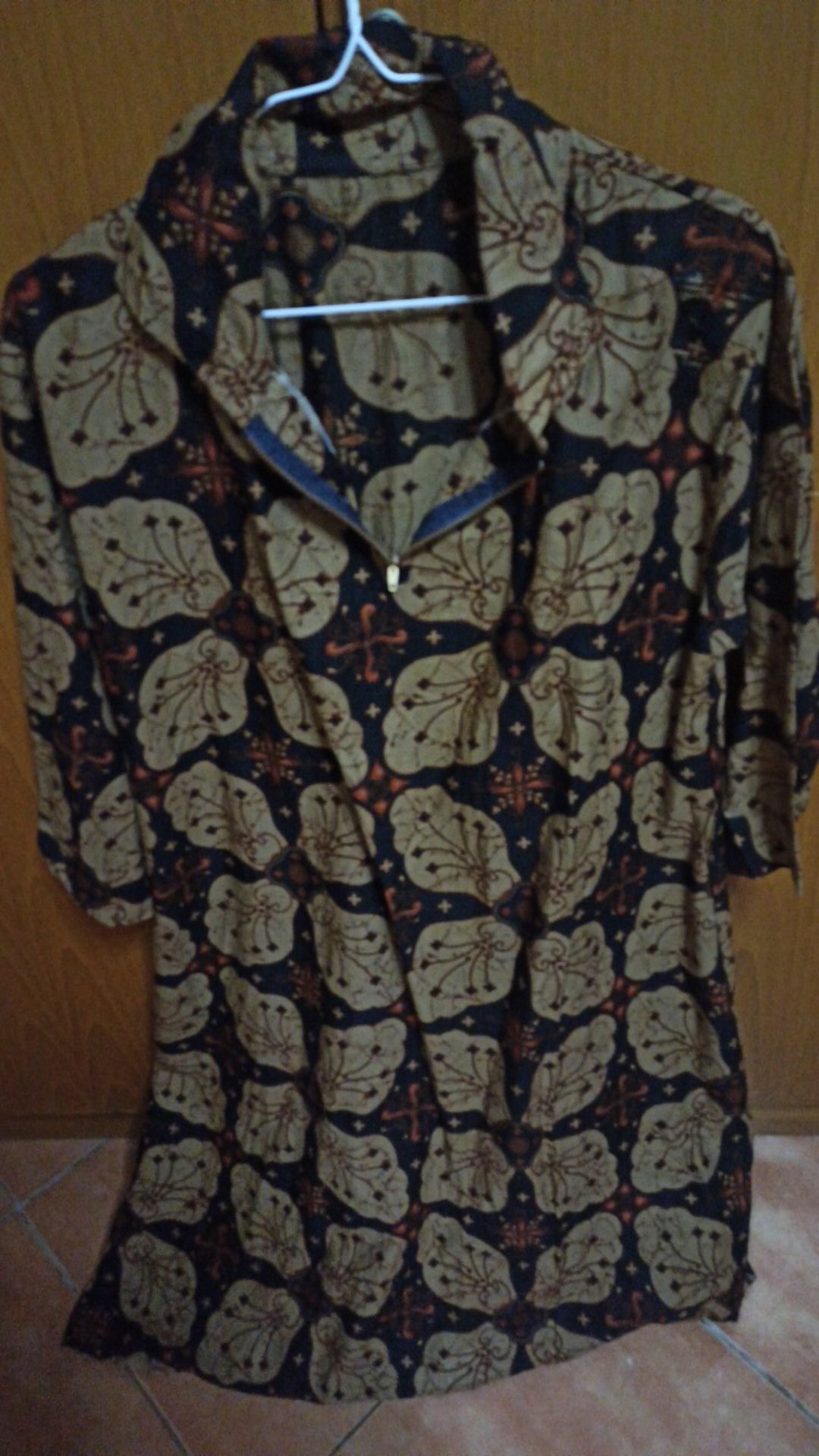 Tunik Latansa Genes Jumbo Batik Modern Big Size Sogan Muslim Kantor