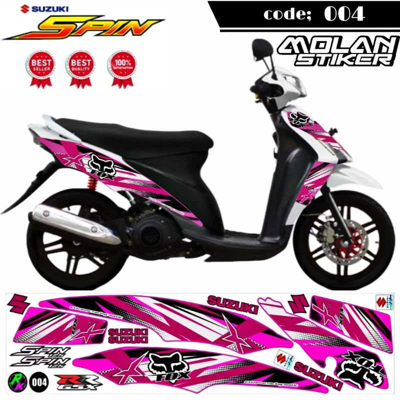 Decal Sticker Striping Variasi Suzuki SPIN 125 | SPIN 125 R | SPIN 125 NR | Decal Suzuki Step 125 | 