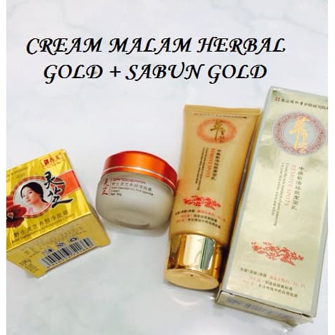 CREAM GANODERMA & yu chun mei gold MALAM + SABUN GOLD