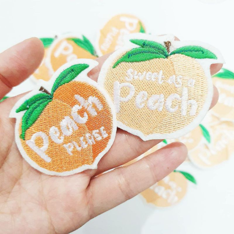 Patch Bordir Peach