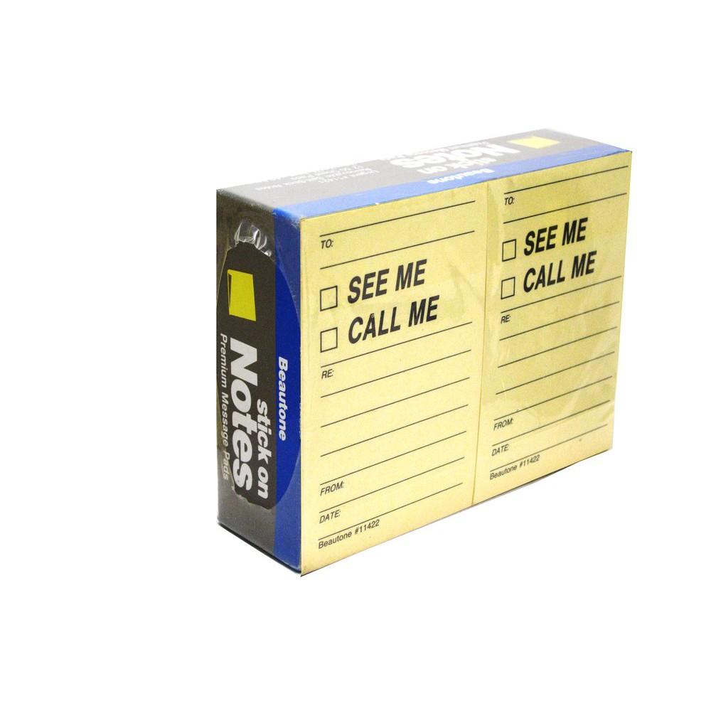

SALE!!! Sticky Note Hopax Beautone 11422 SEE ME CALL ME - Memo Pesan Tempel 1 Lusin Berkualitas