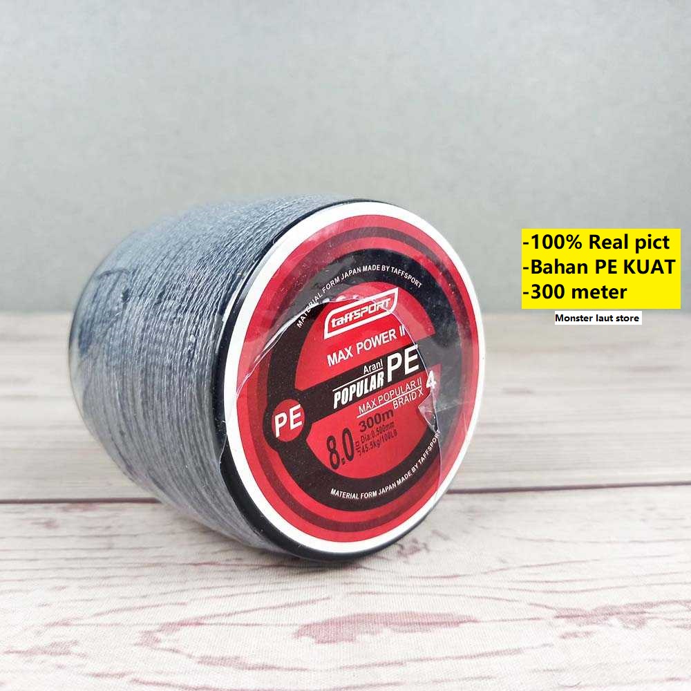 Senar pancing kuat dan anti keriting PE Braided Thick Line 300M BLTP