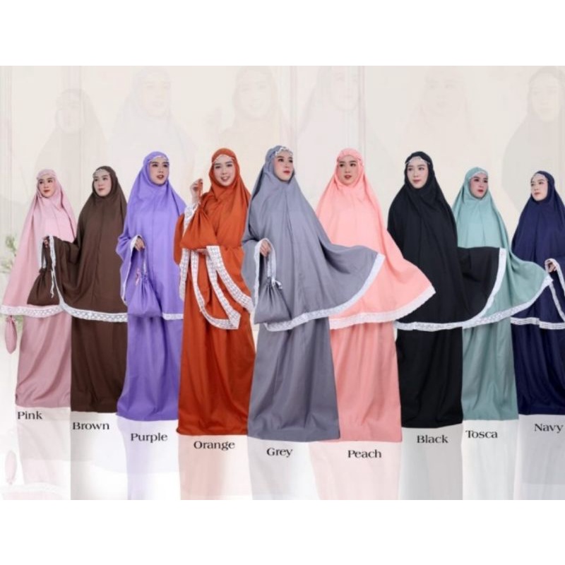 MUKENA MALIKA KATUN MIKRO RENDATERBARU MUKENA HARIAN