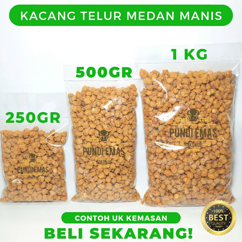 Kacang Telor Medan 1Kg / Kacang Telur Medan Manis / Kacang Bandung Kiloan