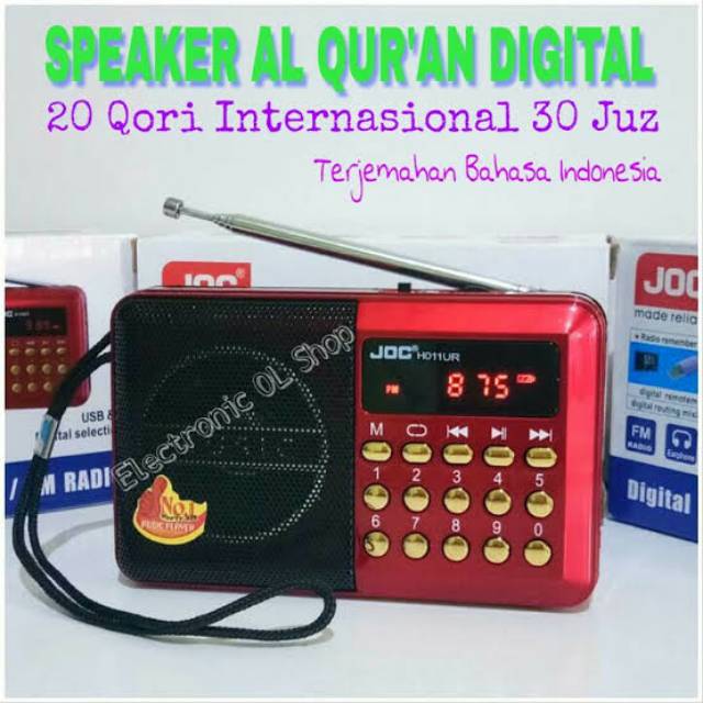 Gratis ongkir Speaker Murottal Al Quran Alquran 100 Qori Rolinson Murah