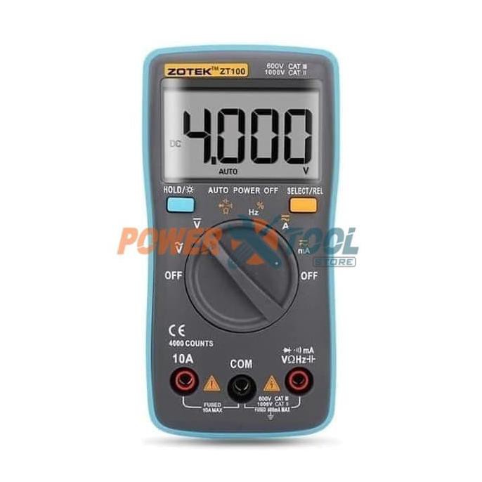 ZOTEK MULTIMETER / AVOMETER DIGITAL / MULTITESTER DIGITAL (ZT100)