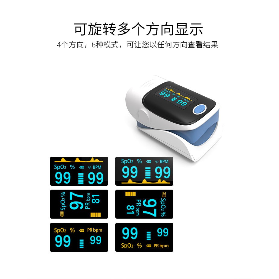 Oximeter Alat Pengukur Detak Jantung Kadar Oksigen Fingertip Pulse