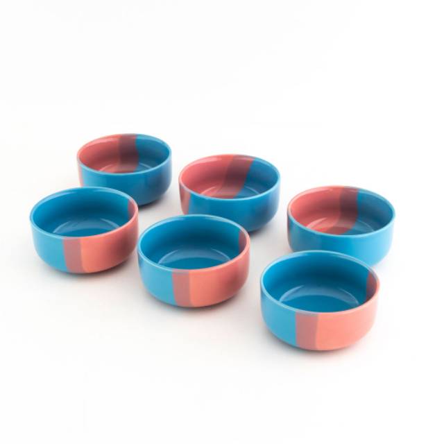 Tricolor ceramic bowl