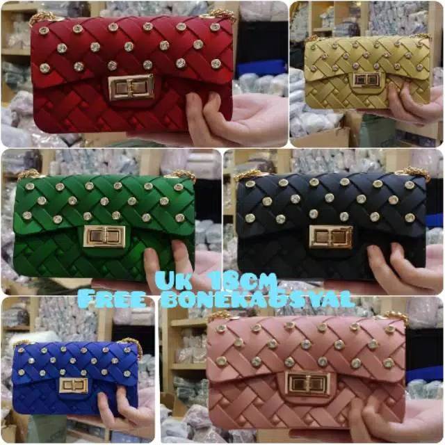 Tas jelly import anyaman
