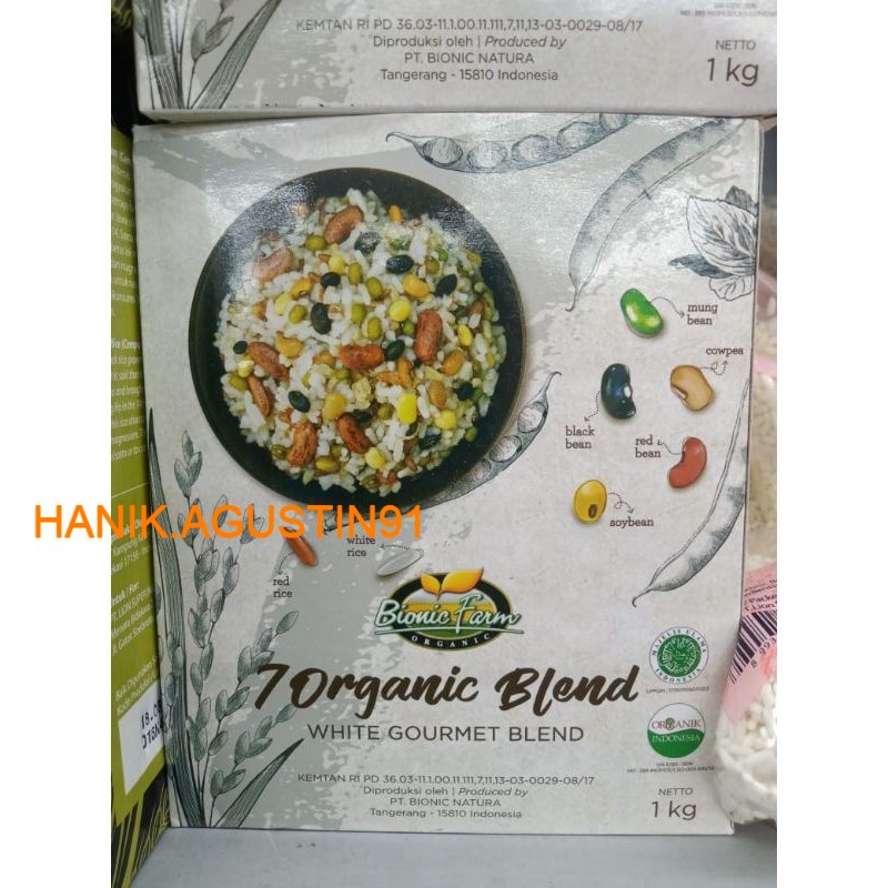 

Bionic Farm Seven Gourmet Blend Putih Organik 1 Kg