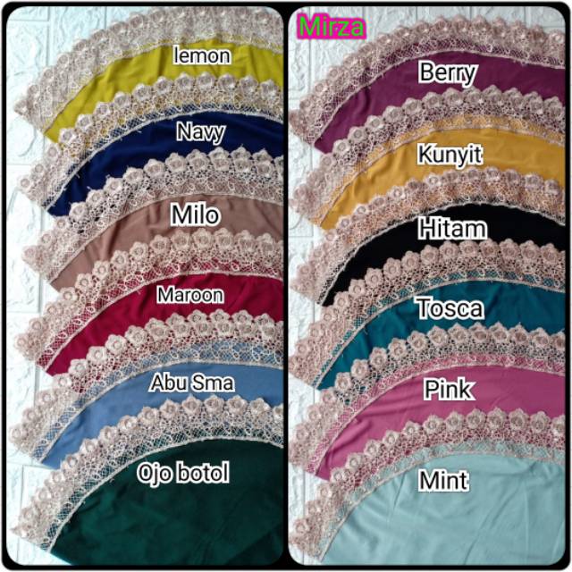 MIRZA RENDA•• Hijab instan•• hijab renda~jersey super-1