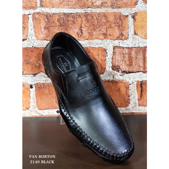 sepatu cowok , sepatu pria , sepatu bahan kulit VAN BORTON
