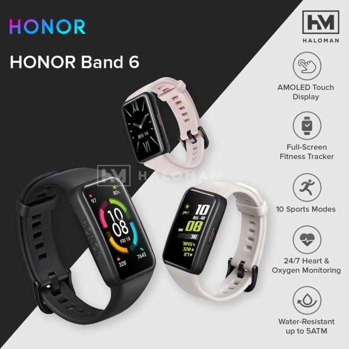 Huawei Honor Band 6 Smartband AMOLED Smartwatch - Hitam