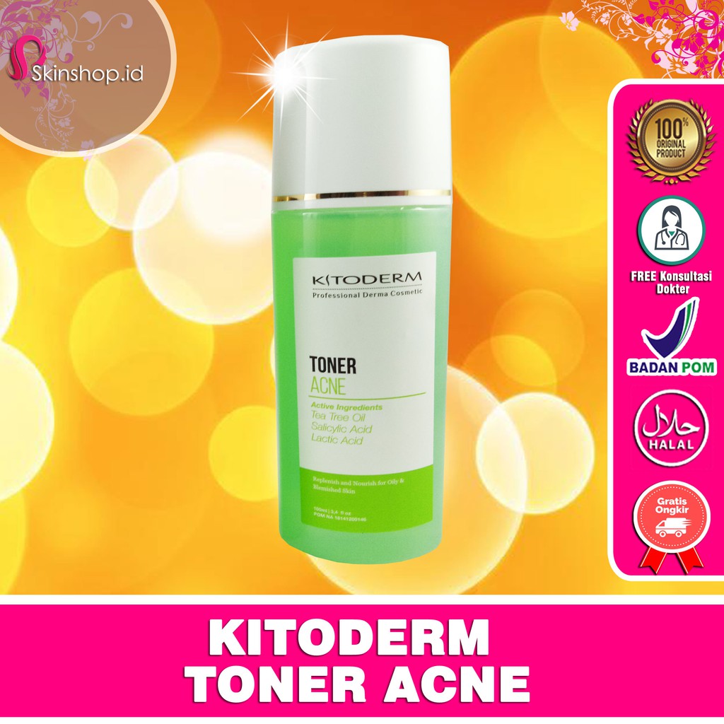 PAKET Kitoderm Acne Skincare Original / Paket Anti Jerawat isi 5 BPOM Aman