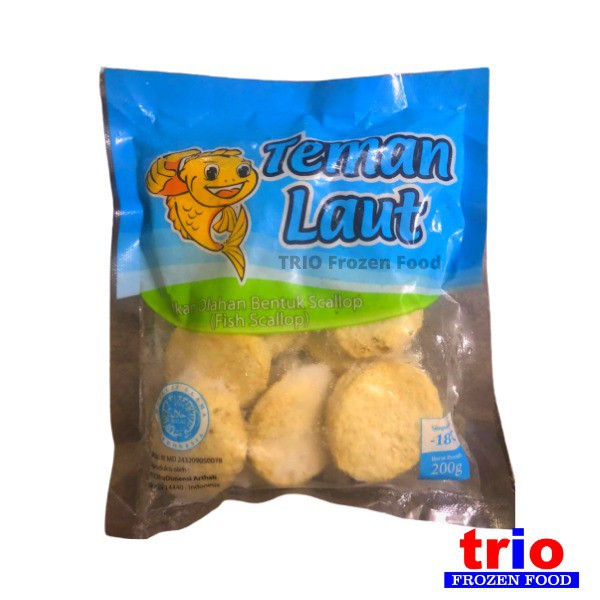 Teman Laut Scallop Olahan Ikan 200gr