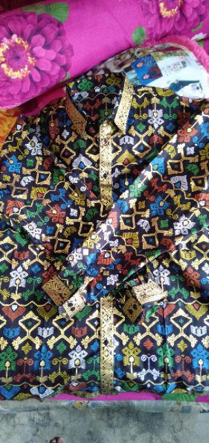 Qnunbatik Kemeja Batik Lengan Panjang Standard - Jumbo 5l Mentari Prodo