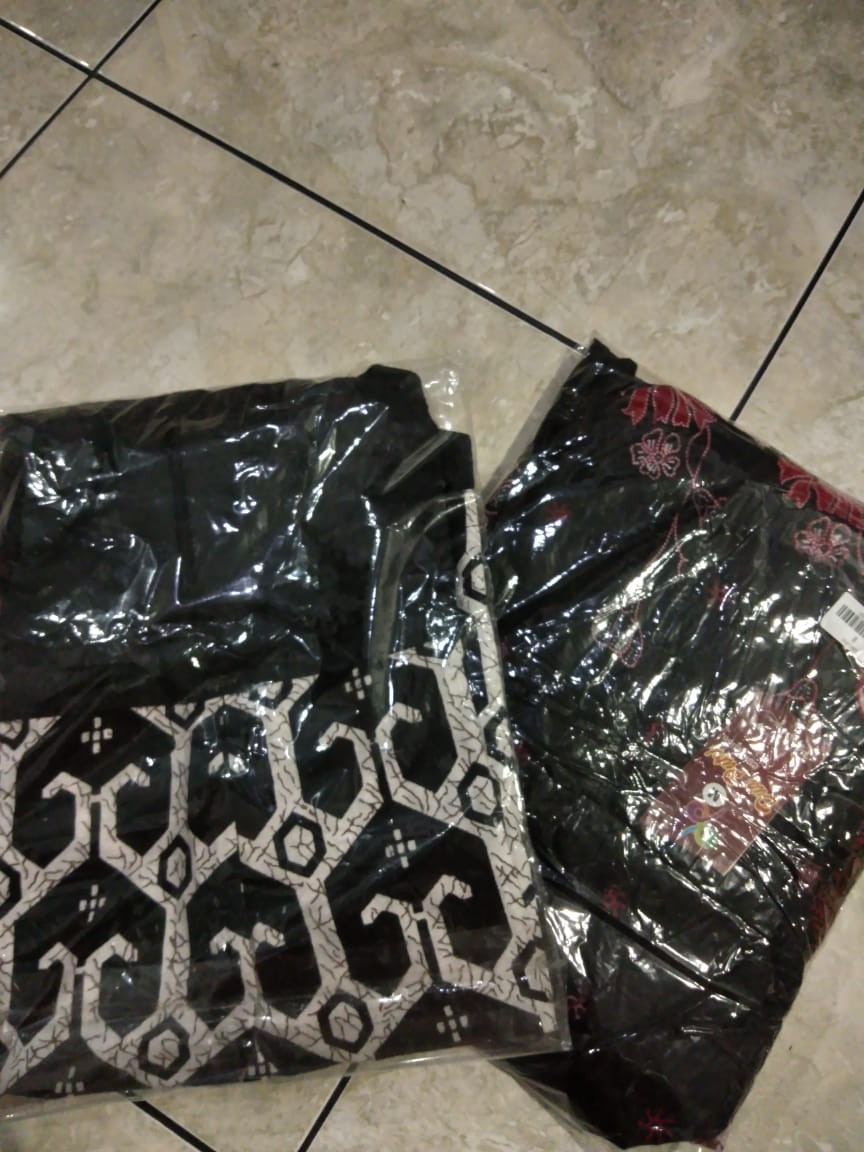 Batik Wanita Atasan Tunik Lengan Panjang Motif Sakura Ready Jumbo Size  S-m-l-xl-xxl-3l-4l-5l