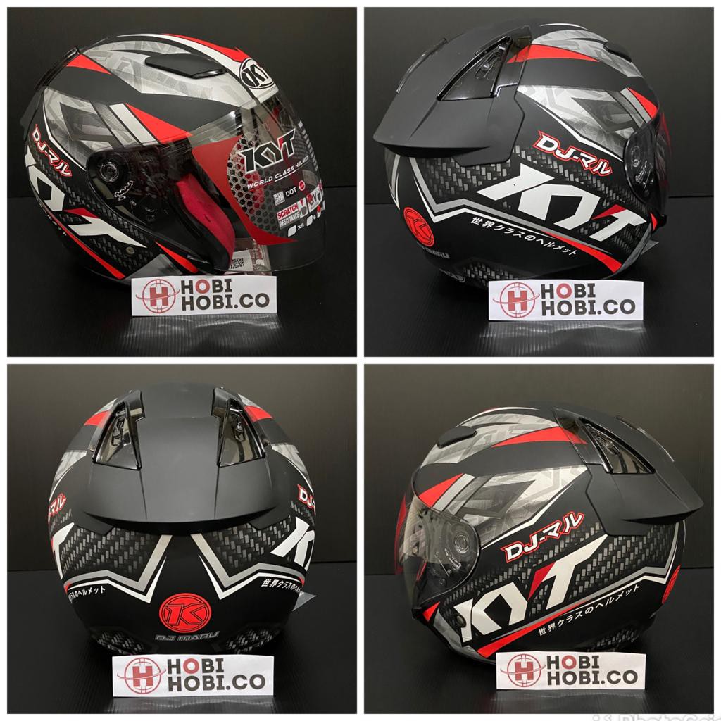 HELM KYT DJMARU MOTIF HELM  HALF FACE KYT DJ MARU CORAK-3