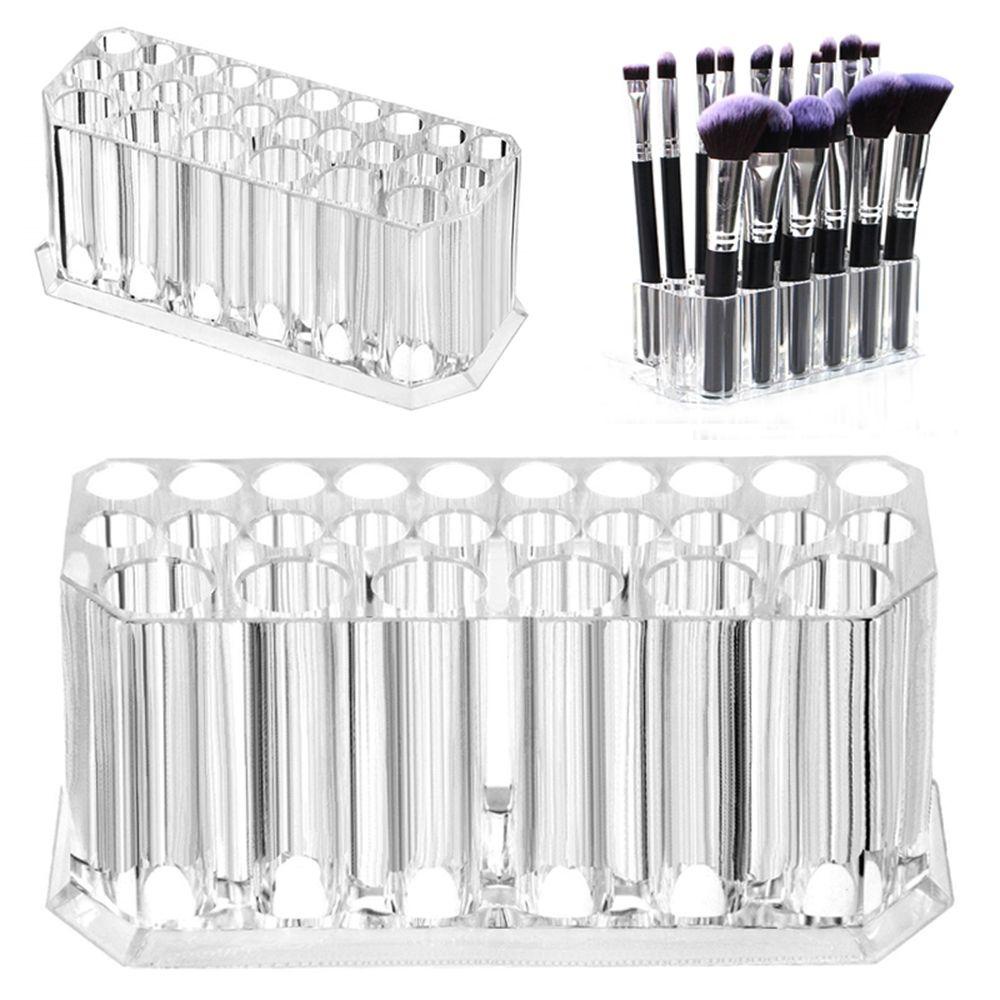 [Elegan] Tempat Kuas Makeup Brush Garis Bibir Wadah Kosmetik Organisasi Maskara Storage Box Meja Rias Organizer