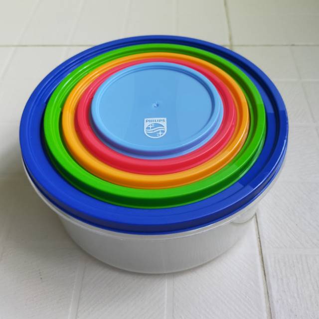 MANGKOK PLASTIK 5 SUSUN Kotak Makan Wadah Plastik