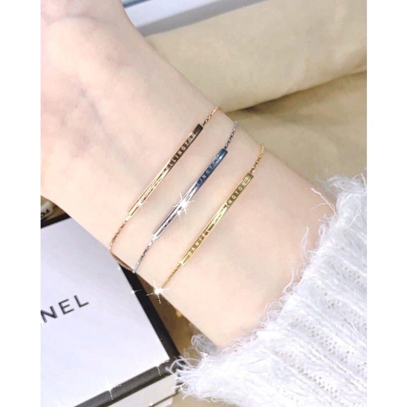 Gelang Serut Simple Elegan Titanium Premium Import D* Plat Rosegold Gold Silver Aksesoris Fashion Wanita Perhiasan Rantai Serut Best Seller Gelang emas wanita / Gelang wanita terbaru kekinian / Gelang emas wanita / Gelang tangan wanita / Gelang Xuping