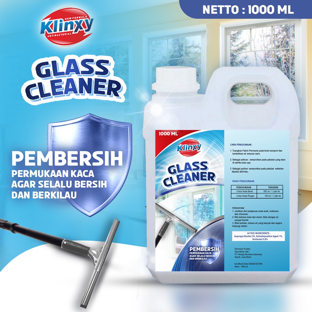 KLINXY Cairan Pembersih Kaca Cermin Glass Cleaner 1 Liter