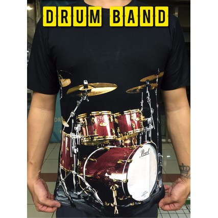 kaos spandek alat musik drum 3D