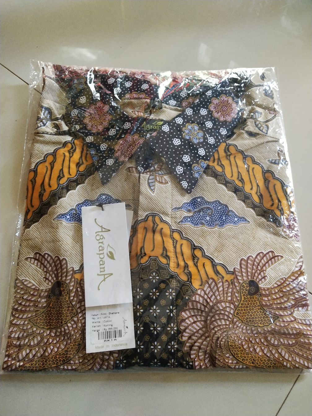 Agrapana Baju Batik Pria Lengan Pendek Batik Premium Kemeja Batik Pria Lengan Pendek Modern Bhamana
