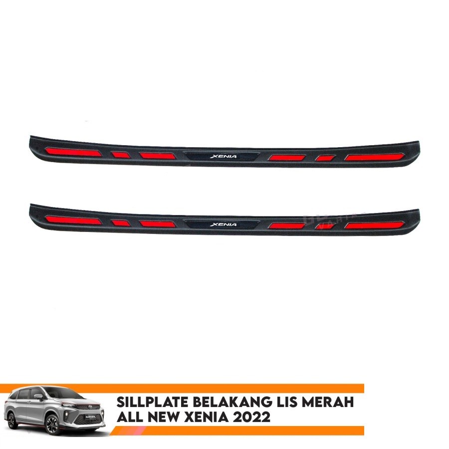 Sillplate Belakang All New Xenia 2022 Lis Merah