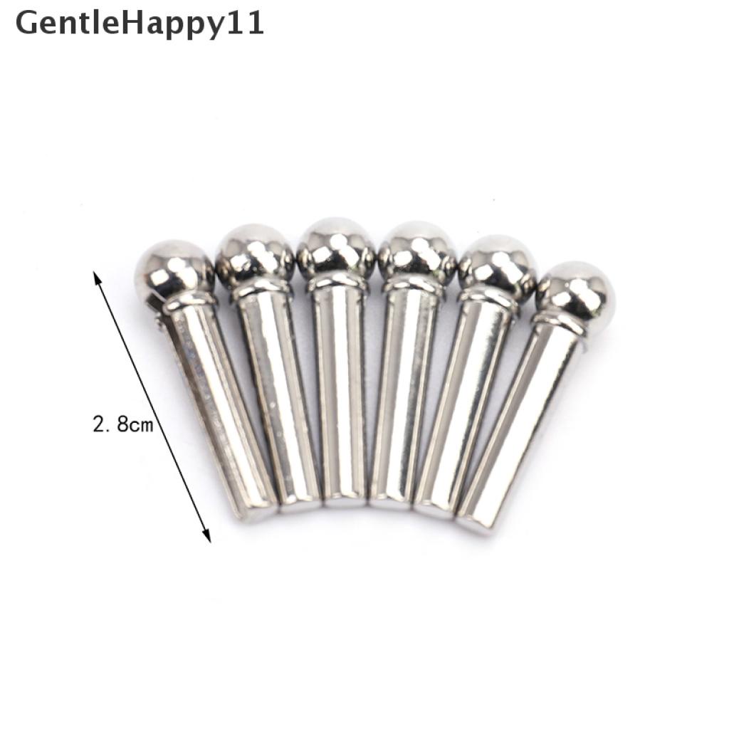 Gentlehappy 6PCS Pin Jembatan Gitar Aksesoris Gitar Untuk Gitar Akustik Berkualitas