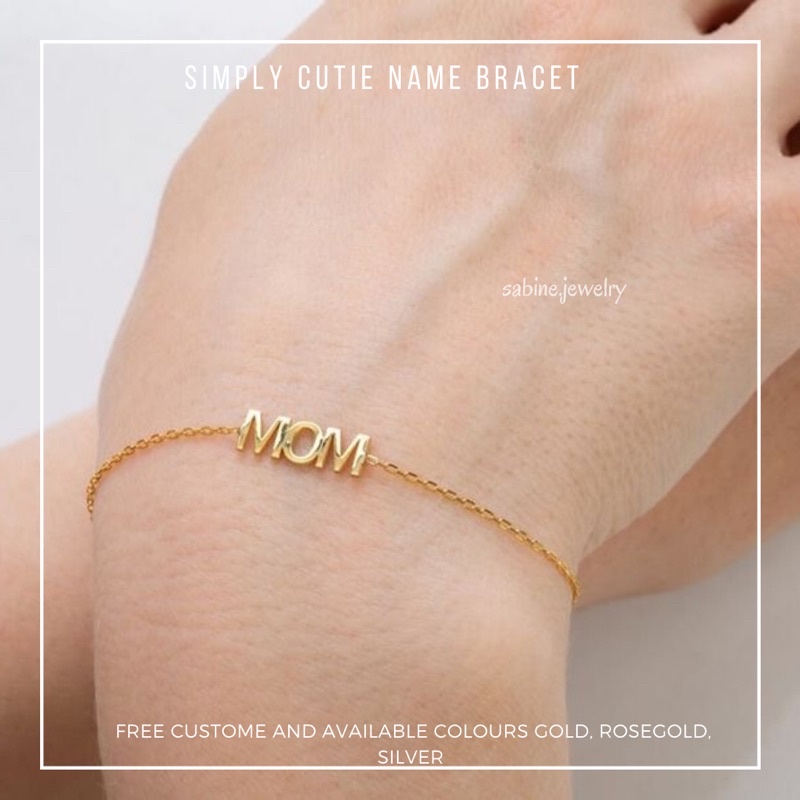 Gelang Nama Titanium Minimalis Vol.2