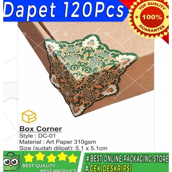 

[COD] Aksesoris Box Dekorasi Packaging Hiasan Sudut Dus Decor BOX CORNER| DC [COD]