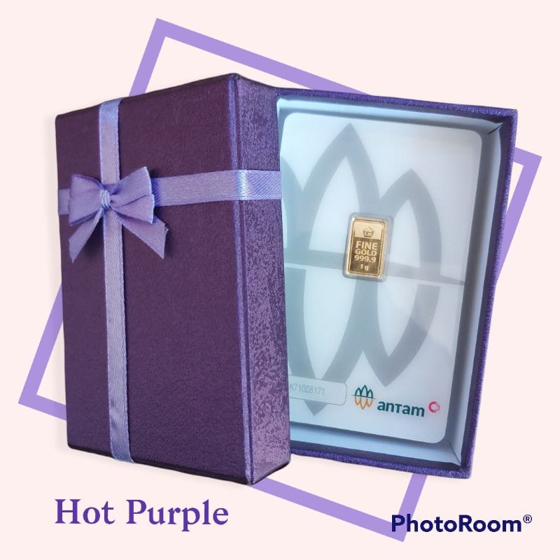 Kotak Gift Box Warna Random Kado Dompet Case Logam Mulia Antam, UBS, MiniGold