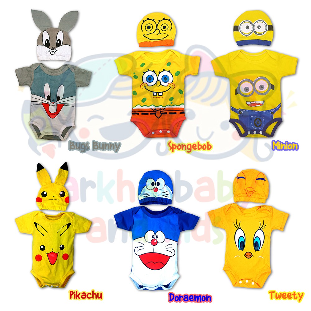 Jumper Bayi Baju Bayi Karakter Kartun Lucu Baju Bayi Lengan