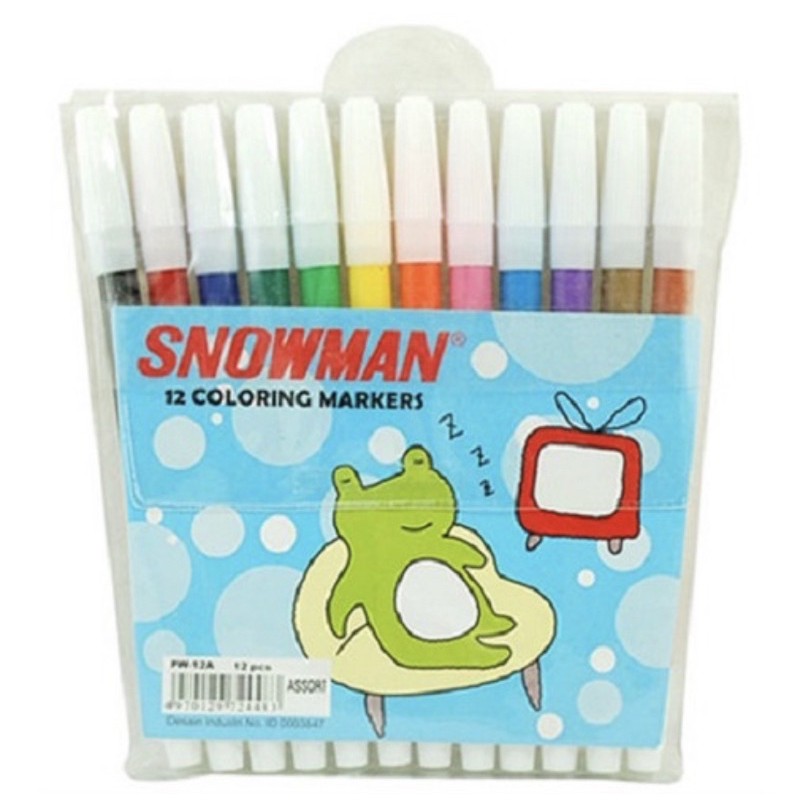 

SPIDOL SNOWMAN 12 WARNA