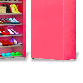 Produk Shoe Rack Portable Rak Sepatu Lipat Susun 7 Tingkat 6 Ruang Murah Shopee Indonesia