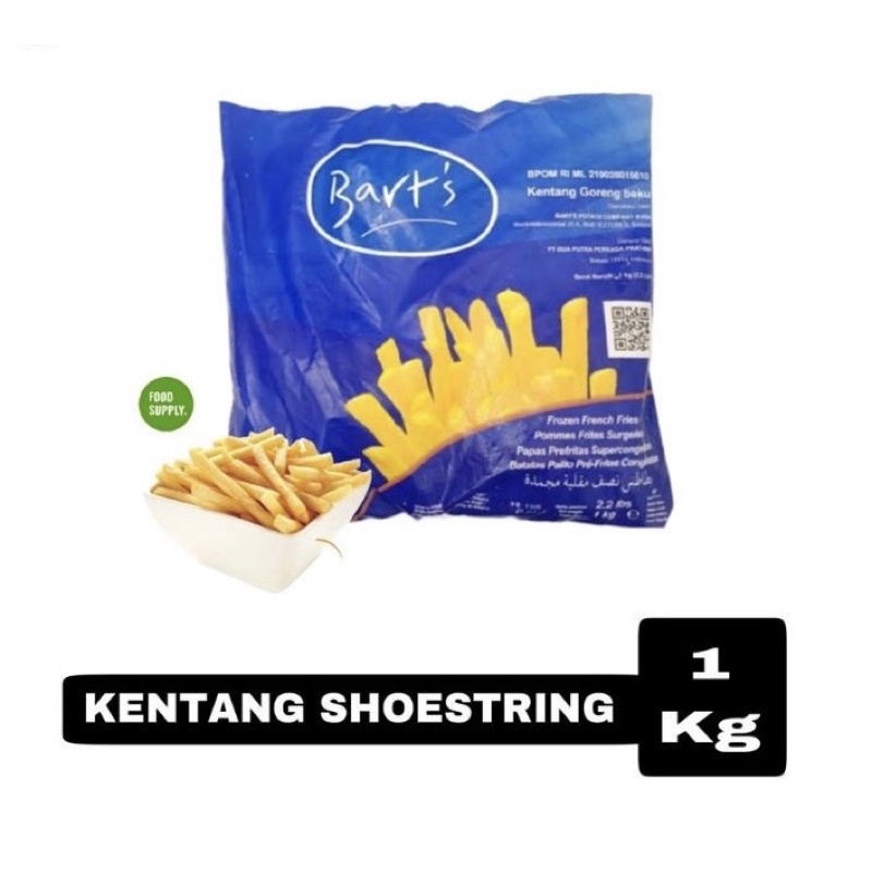 Barts Kentang Goreng Shoestring 1kg - Bart's Shoestring